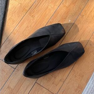 Rodebjer Black Women’s Square-Toe Flats